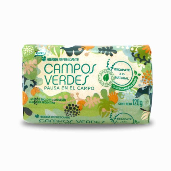 7790990000960 JABON CAMPOS VERDES PAUSA HIERBA 120gr.