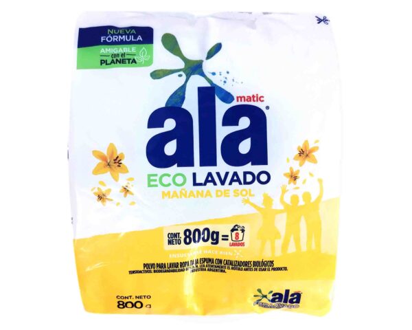 ALA POLVO MATIC ECO-LAV.MAN.SOL 800gr.