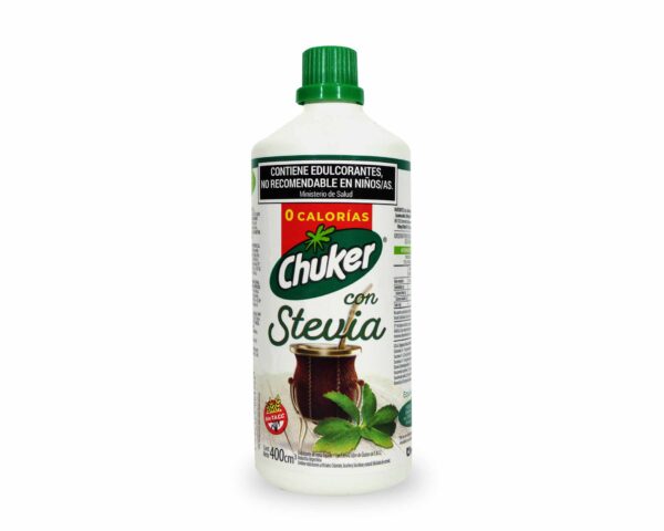 ENDULZANTE LIQ.CHUKER CON STEVIA 400cc.
