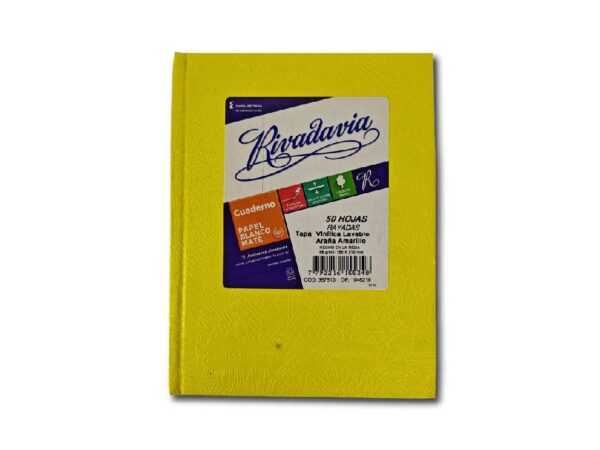 CUADERNO RIVADAVIA T/C RAY.AMAR.50H