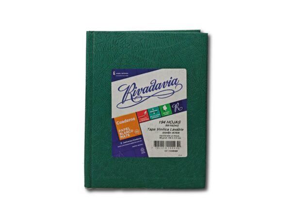 CUADERNO RIVADAVIA T/C RAY.VDE.194h.