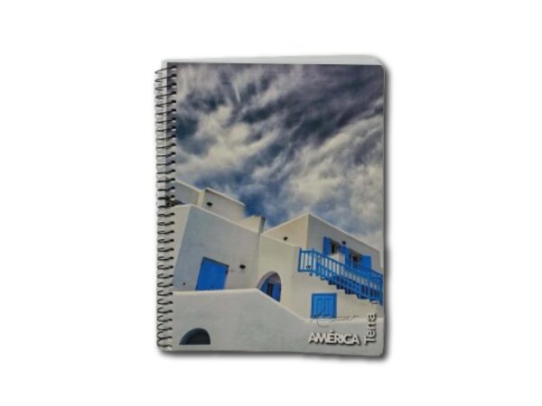 CUADERNO AMERICA TERRA 16x21 CUAD.80h.