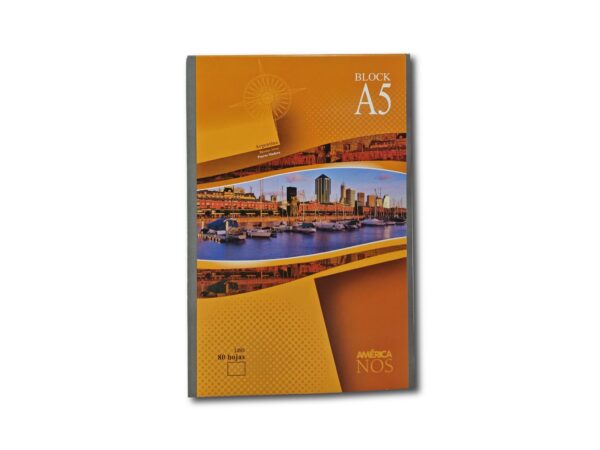 BLOCK AMERICA NOS A5 LISO 80h.