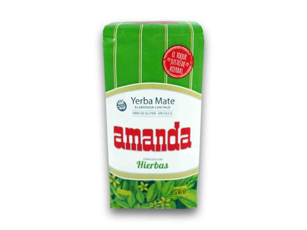 YERBA MATE AMANDA COMPUESTA 500gr.