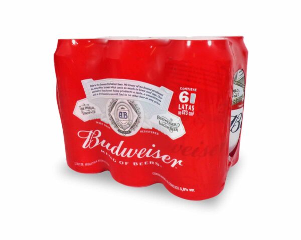 CERVEZA BUDWEISER PACK 6x473cc.