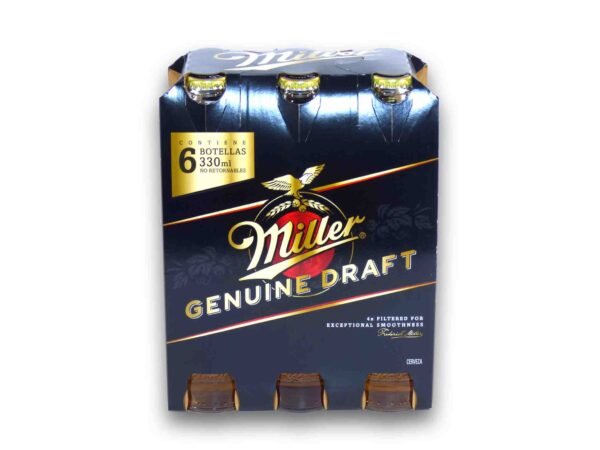 CERVEZA MILLER BOT.PACK 6x330ml.