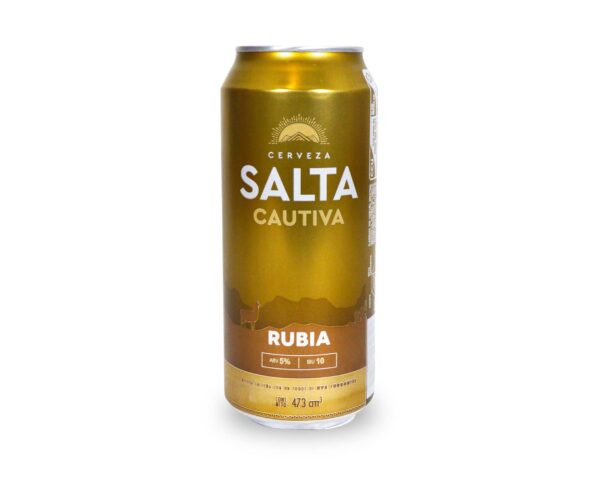 CERVEZA SALTA  RUBIA LATA 473cc