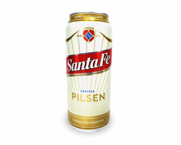 CERVEZA SANTA FE PILSEN LATA 473cc.