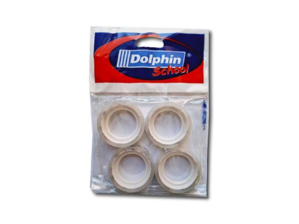 CINTA ADHESIVA DOLPHIN SCHOOL 12X10X4un