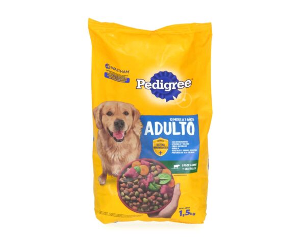 ALIMENTO PEDIGREE AD.CARNE/VEGETAL.1.5kg.