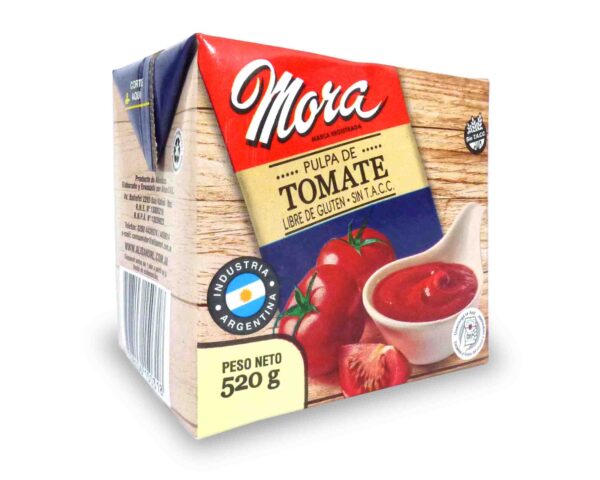 PULPA DE TOMATE MORA T/B 520 gr.