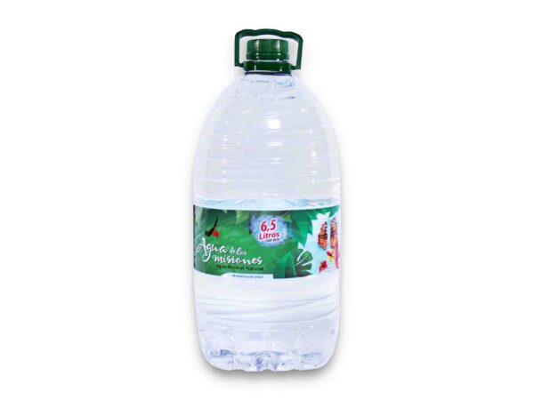 AGUA MINERAL LAS MISIONES S/G 6.5lt.