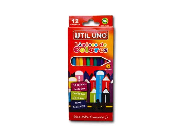 LAPICES DE COLORES UTIL UNO x 12u.