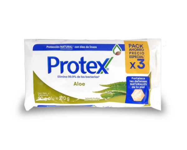JABON PROTEX ALOE 3x90gr.