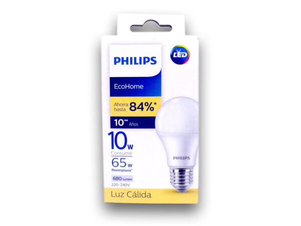 LAMPARA PHILIPS ECOHO.9W E27/3000K.CAL.