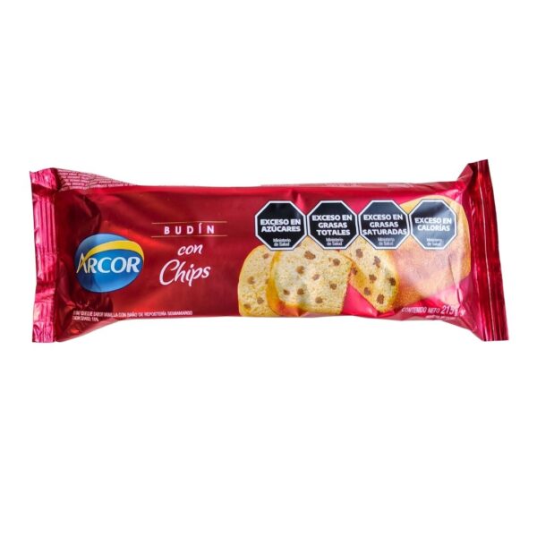 BUDIN ARCOR C/CHIPS CHOC.215gr.