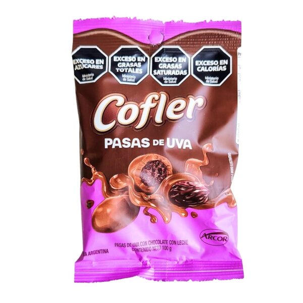 PASAS DE UVA COFLER C/CHOC.100gr.