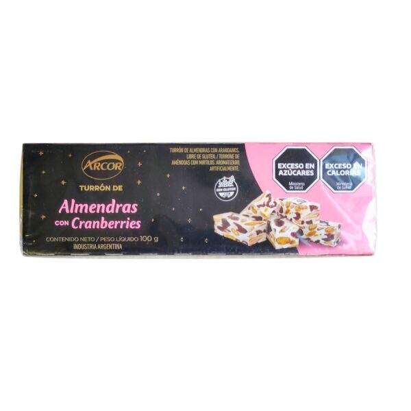TURRON ARCOR ALMEND.C/CRANBERRIES 100gr.