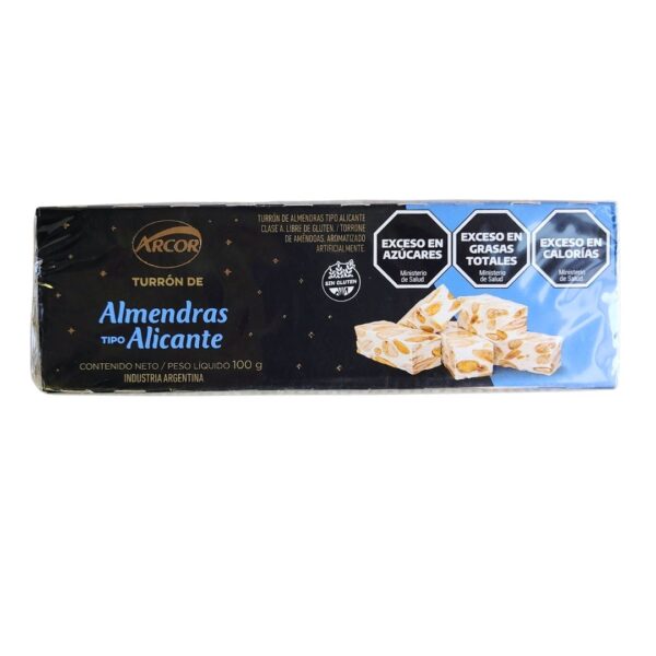 TURRON ARCOR ALMEND.TIPO ALICANTE 100gr.