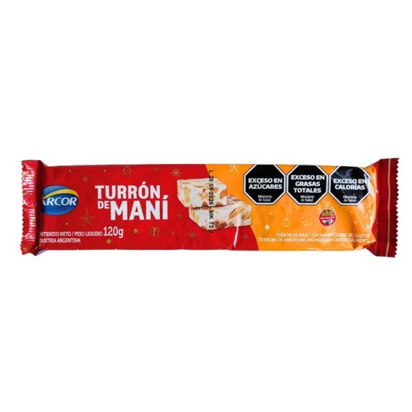 TURRON ARCOR MANI 120gr.