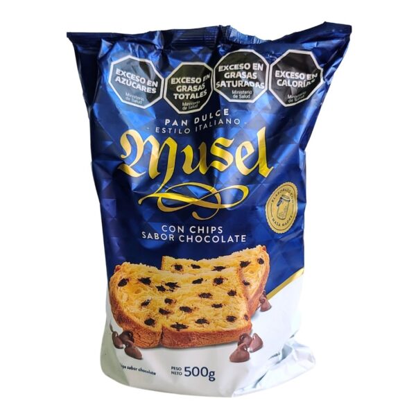 PAN DULCE MUSEL C/CHIPS CHOC.500gr.