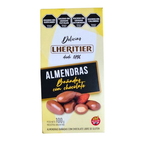 ALMENDRAS LHERITIER BANADAS CHOC.100gr.