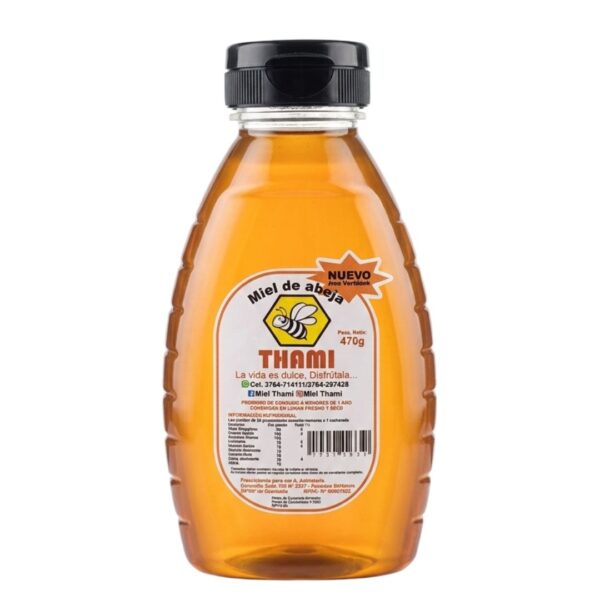 MIEL DE ABEJA THAMI C/PICO VERT.470gr.