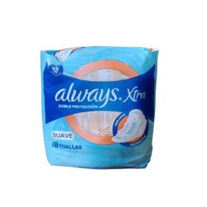 TOALLA ALWAYS XTRA DOBLE P.SUAVE 8u.