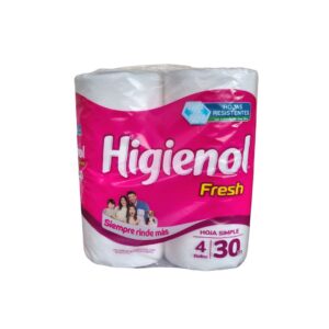 7790250016182 PAPEL HIG.HIGIENOL FRESH.ALOE V.H/S 4x30mt.