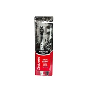 CEPILLO DENTAL COLGATE MAX WHITE CARBON MEDIO 2u.