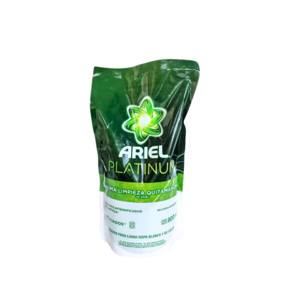 7790990003190 ARIEL LIQ.P/LAV.ROPA PLATINUM D/P 800ml.