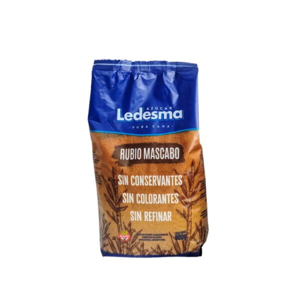 7792540294607 AZUCAR LEDESMA RUBIO MASCABO 800gr.