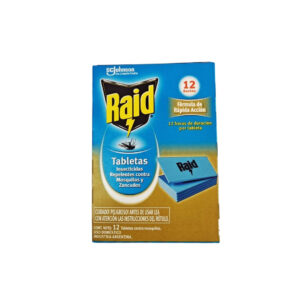 7790520995377 RAID TABLETAS CONTRA MOSQ/ZANC.5en1 12u.