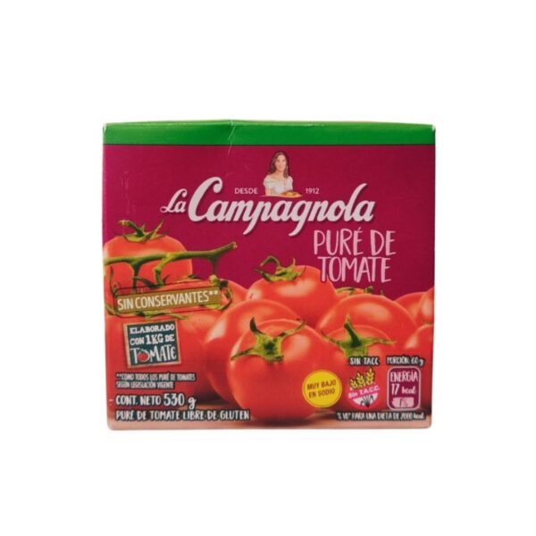 7790580138868 PURE TOMATE LA CAMPAGNOLA T/B 530gr.