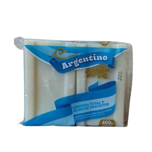 7794218106120 JABON ARGENTINO BCO.LIMPIEZA TOTAL 400gr.