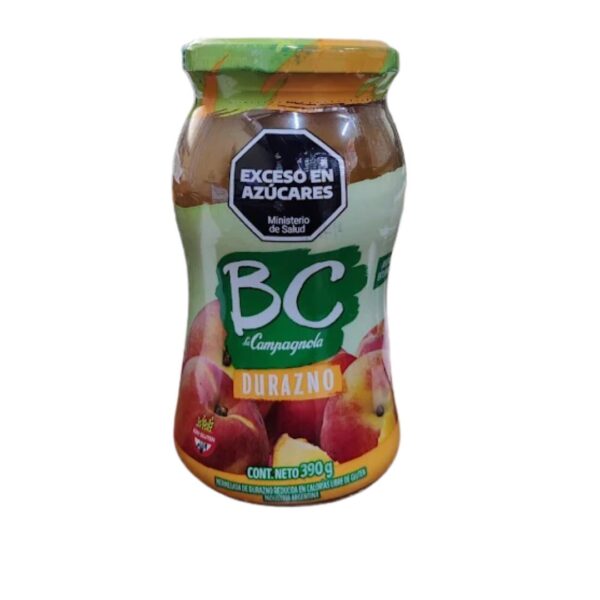 MERMELADA LA CAMPAG.BC DURAZNO 390gr.
