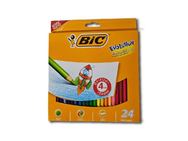 LAPICES COL.BIC EVOLUTION 4mm 24un.(567)