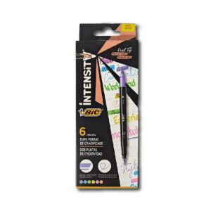 MARCA T.BIC INTES.DUAL TIP DOS PUNTAS X 6