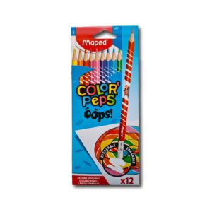 LAPICES MAPED COLORES BORRABLES X 12
