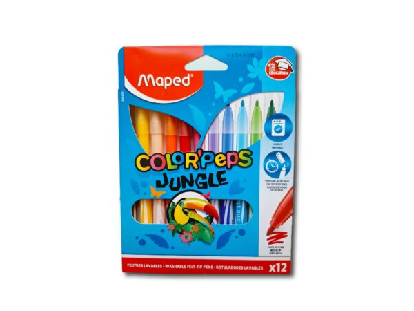 ROTULADORES COLOR PEPS JUNGLE 12un