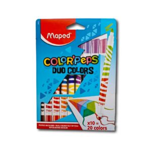 ROTULADORES COLORPEPS DUO EST.10un.
