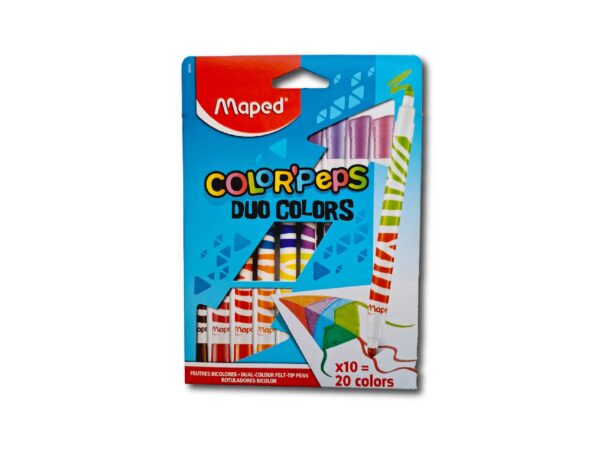 ROTULADORES COLORPEPS DUO EST.10un.