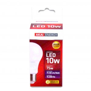 LAMPARA AKAI LED BULB 10 WATT CAL.