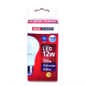 LAMPARA AKAI LED BULB 12 WATT FRIA