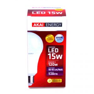 LAMPARA AKAI LED BULB 15 WATT FRIA