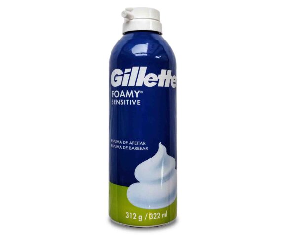 ESPUMA AFEITAR GILLETTE FOAMY SENSIT.N. 322ml.