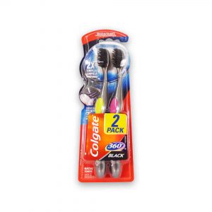 CEPILLO DENTAL COLGATE 360 CARBON 2 u.