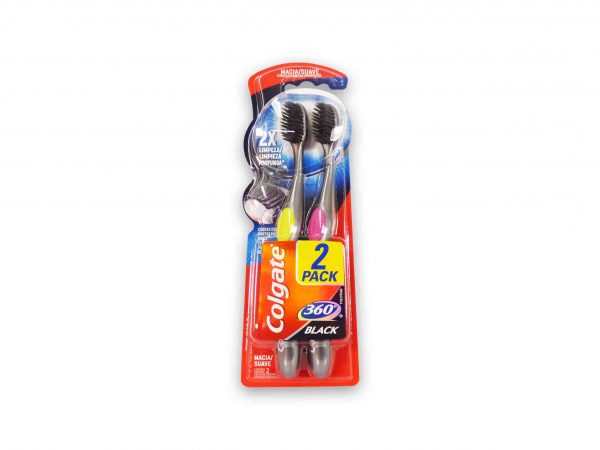 CEPILLO DENTAL COLGATE 360 CARBON 2 u.