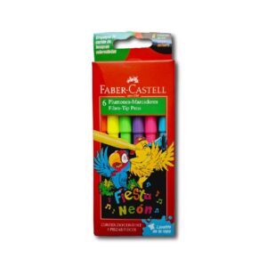MARCADOR FABER C.FIESTA NEON 6un.