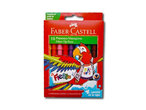 MARCADOR FABER CASTELL FIESTA X 10U